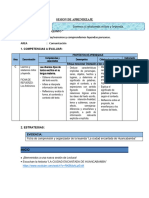 Sesion de Aprendizaje Mitos y Leyendas Comu.