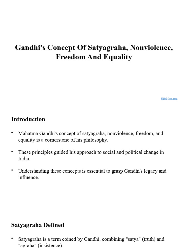 Gandhi's Principles for Change | PDF | Nonviolence | Mahatma Gandhi
