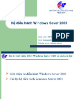 Gioi Thieu Va Cai Dat Window Server 2003