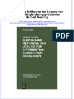 PDF of Elementare Methoden Zur Losung Von Differentialgleichungsproblemen Herbert Goering Full Chapter Ebook