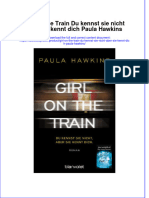 Download pdf of Girl On The Train Du Kennst Sie Nicht Aber Sie Kennt Dich Paula Hawkins full chapter ebook 