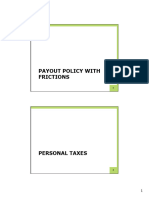 Payout Policy - Frictions