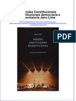 PDF of Emendas Constitucionais Inconstitucionais Democracia E Supermaioria Jairo Lima Full Chapter Ebook