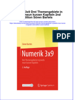 Download pdf of Numerik 3X9 Drei Themengebiete In Jeweils Neun Kurzen Kapiteln 2Nd Edition Soren Bartels full chapter ebook 