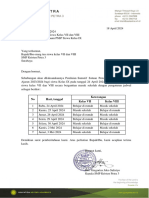 Surat Jadwal Kegiatan Belajar Mengajar Selama SPPS Kls 9 (2024)