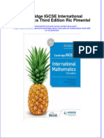 Download full ebook of Cambridge Igcse International Mathematics Third Edition Ric Pimentel online pdf all chapter docx 
