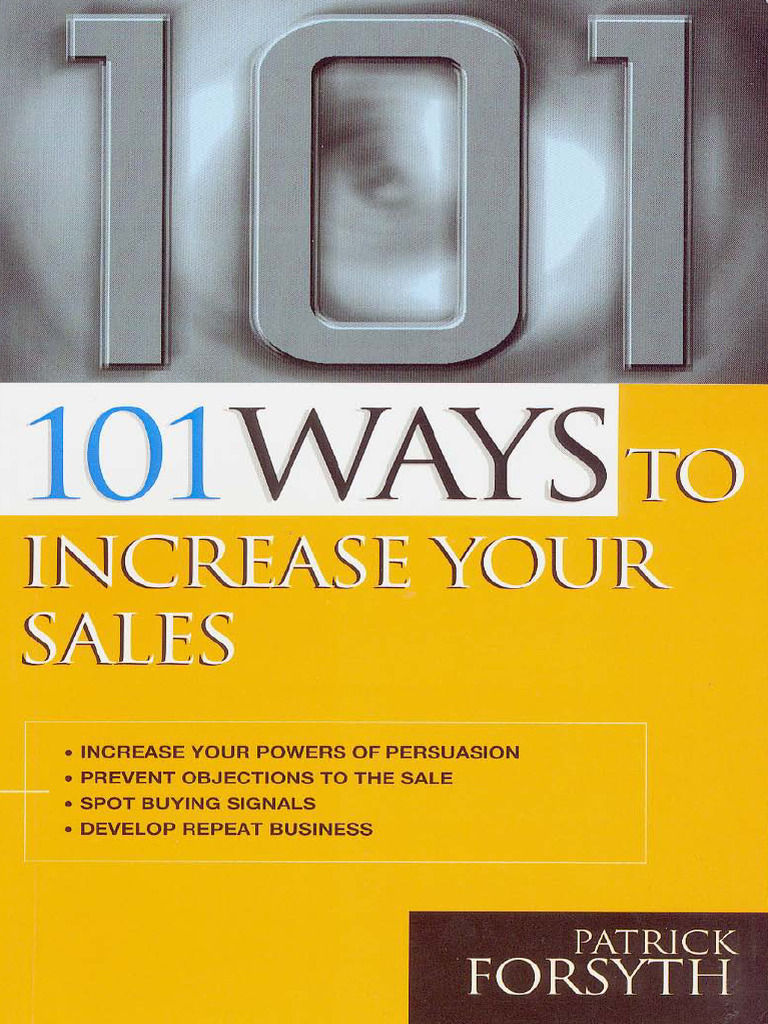 101 Ways To Increase Your Sales | PDF | Sales | Thought