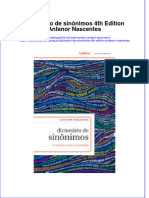 Full Download Dicionario de Sinonimos 4Th Edition Antenor Nascentes Online Full Chapter PDF