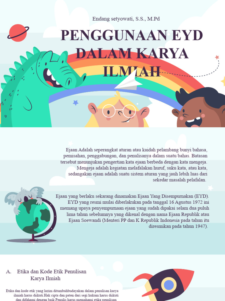 Penerapan EYD dalam Karya Ilmiah | PDF