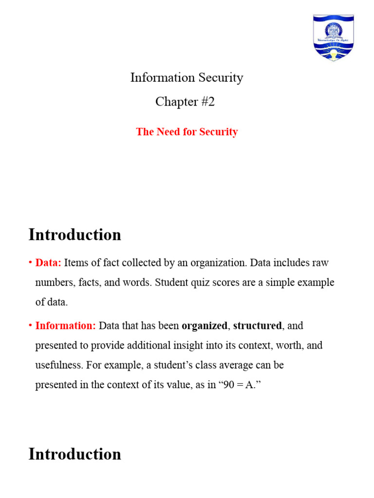 Information Security Chapter 2 | PDF | Security Hacker | Computer Security