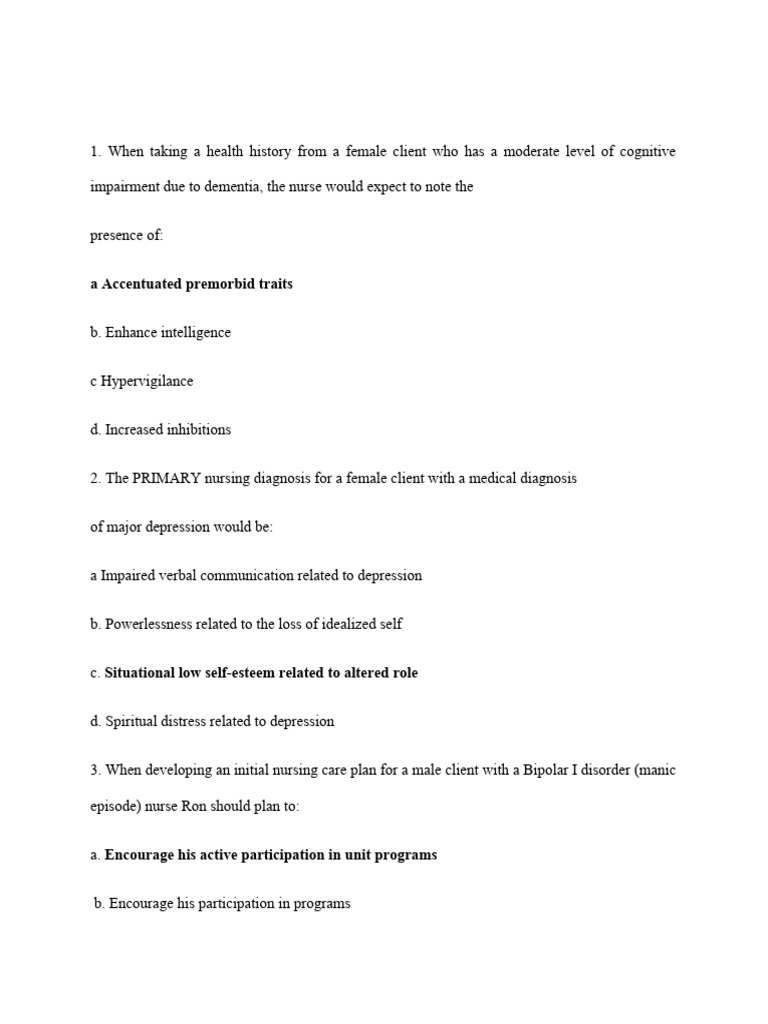 Premorbid Personality and Mental Health | PDF | Sampling (Statistics ...