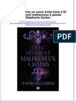 Full Download Il Etait Une Fois Un Coeur Brise Tome 2 Et Ils Vecurent Malheureux A Jamais Stephanie Garber Online Full Chapter PDF