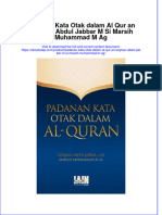 PDF of Padanan Kata Otak Dalam Al Qur An Luqman Abdul Jabbar M Si Marsih Muhammad M Ag Full Chapter Ebook