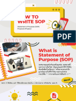 How To Write Sop: Statement of Purpose (SOP) Proposal (Project)