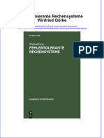 PDF of Fehlertolerante Rechensysteme Winfried Gorke Full Chapter Ebook