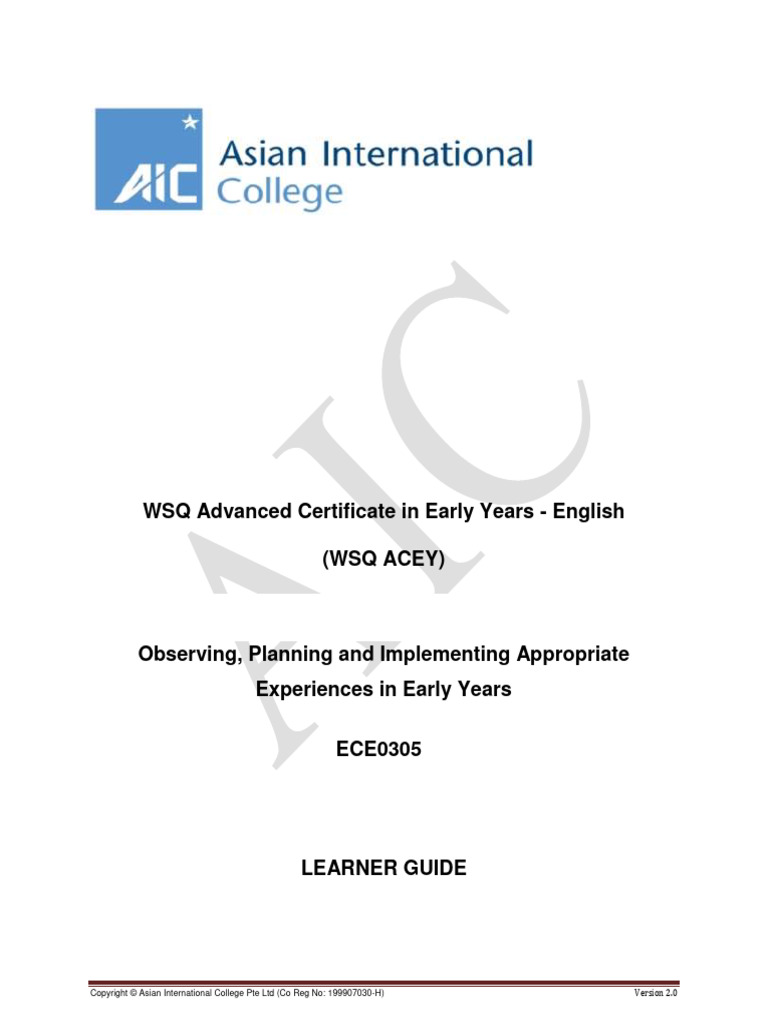 GIDB624659-ECE0305 - Learner Guide | PDF | Learning | Emotions