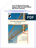 Full Ebook of The Journal of Physical Security Volume 12 Issue 2 Jps 12 2 2Nd Edition Right Brain Sekurity Online PDF All Chapter
