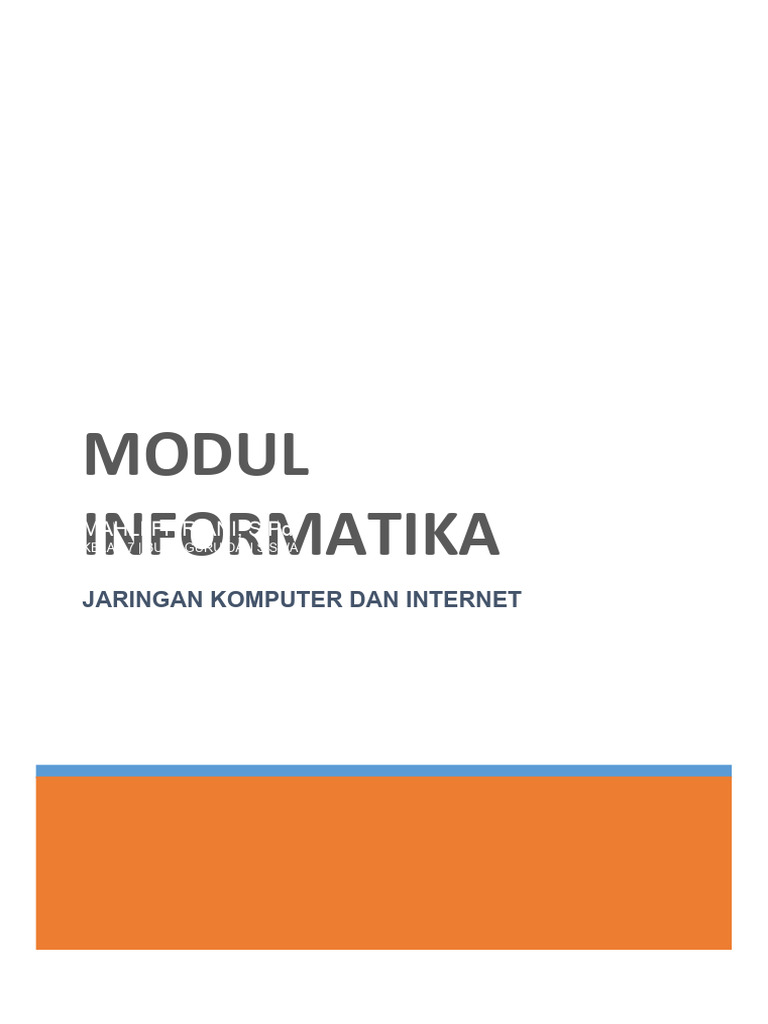 Modul Jaringan Komputer Kelas 7 | PDF