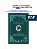 PDF of Peran Fatwa Mui Dalam Perubahan Sosial DR H M Asrorun Niam Sholeh M A Editor Full Chapter Ebook