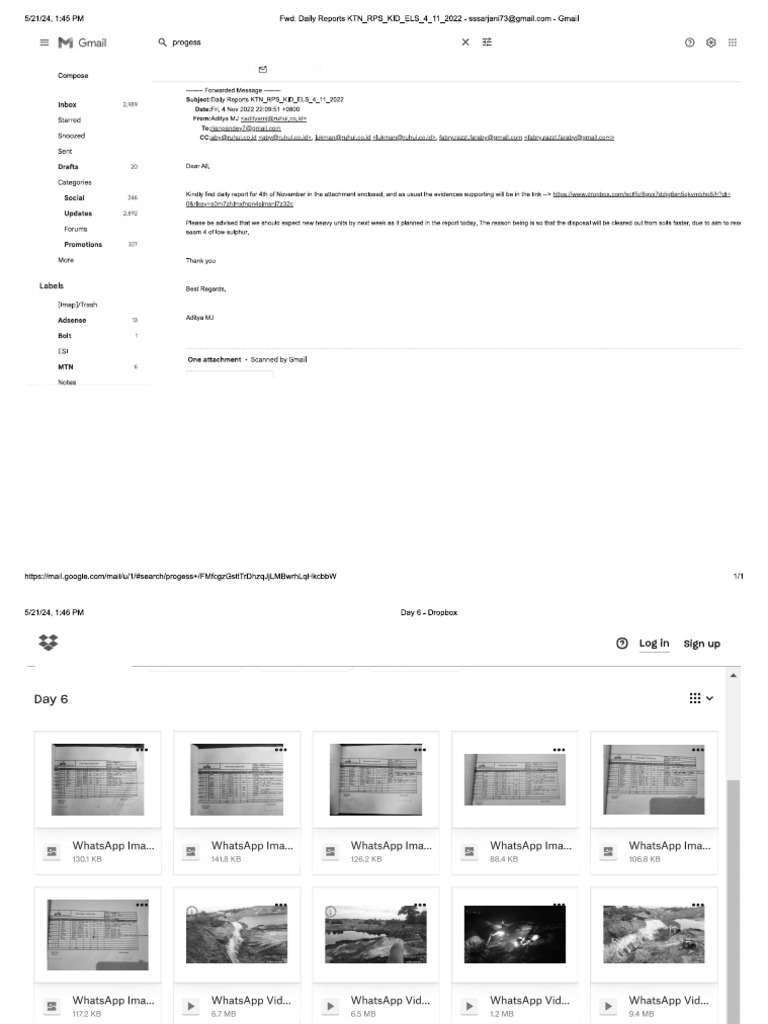 Email Progress Report | PDF