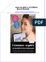 Full Download E Commerce So Geht S 1St Edition Bernd Schmitt Online Full Chapter PDF