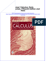 Full Ebook of Thomas Calculus Early Transcendentals Fifteenth Edition Joel Hass Online PDF All Chapter