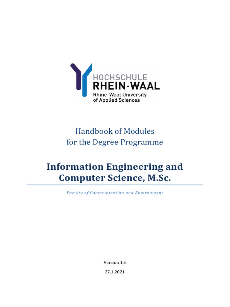 MSc Info Engineering Modules Guide | PDF | Data Mining | Data