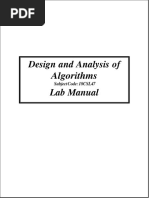 Daa Lab Manual