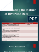 Illustrating The Nature of Bivariate Data
