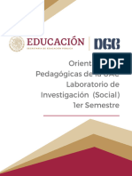 Orientaciones Pedagógicas - Laboratorio de Investigación