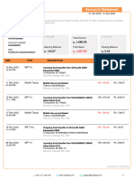 Muhammad Umar: Account Statement