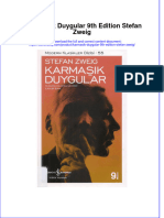 PDF of Karmasik Duygular 9Th Edition Stefan Zweig Full Chapter Ebook