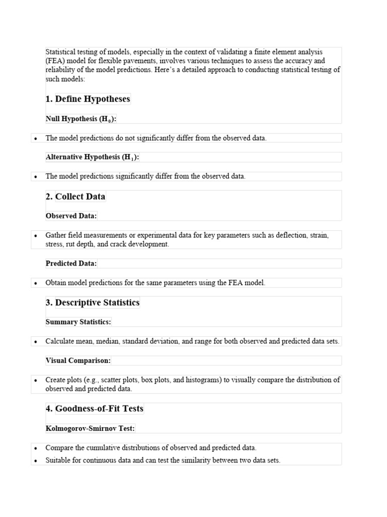 Statistical testing of models pdf statistics errors and residuals