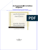 PDF of Kinik Felsefe Fragmanlari 1St Edition Diogenes Full Chapter Ebook