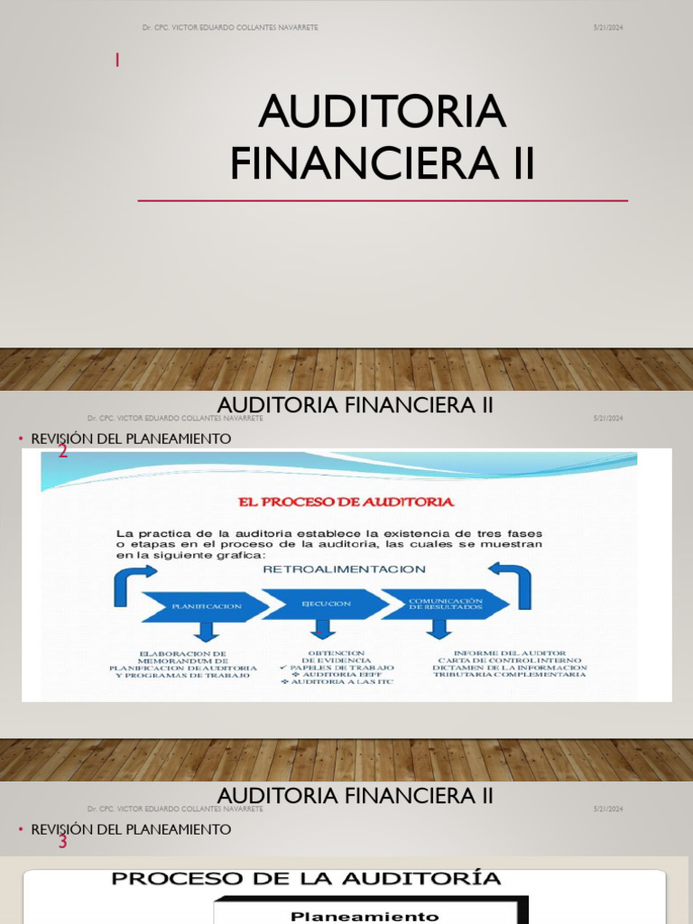 1-Af-II-planeamiento de La Auditoría Financiera | PDF | Auditoría ...