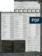 Deathwatch Character Sheet Blank