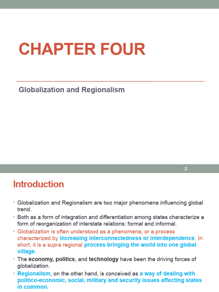 Globalization vs. Regionalism Explained | PDF | Globalization ...