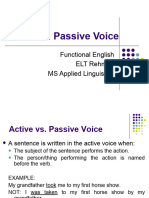 Active Vs Passive Voice