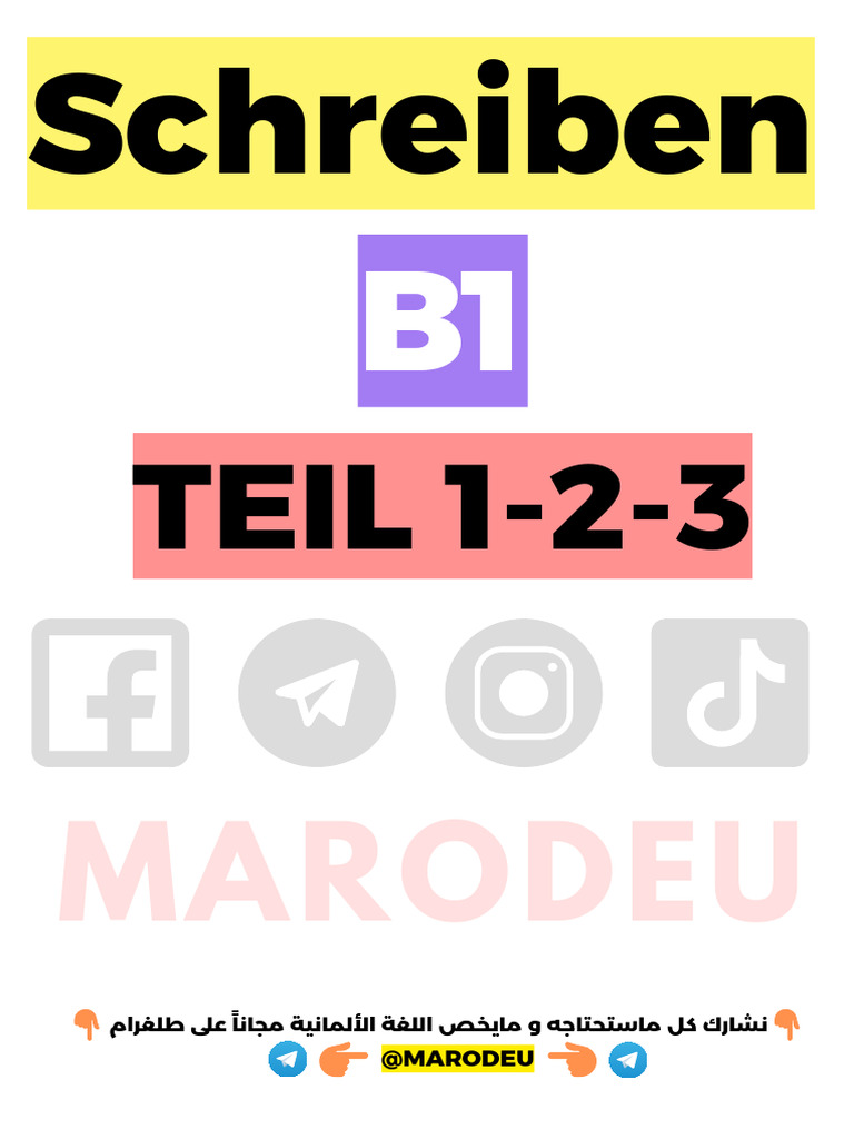 Schreiben B1 Teil 1 2 3 Pdf