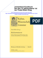 Download pdf of Kuchenmeisterei Kochbuch Handschriften Des 15 Jahrhunderts 1St Edition Trude Ehlert Hrsg full chapter ebook 