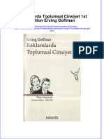 PDF of Reklamlarda Toplumsal Cinsiyet 1St Edition Erving Goffman Full Chapter Ebook