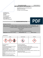 Leoch MSDS SDS Deep Cycle Agm Batteries English