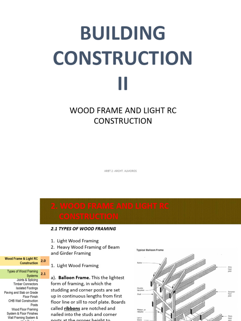 Wood Framing Construction Techniques | PDF | Framing (Construction ...
