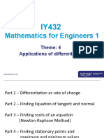 IY432 Week 4 Applications of Differentiation (3)