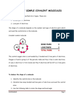 Shapes of Simple Covalent Molecules