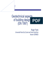 Geotechnical aspects of building design (EN 1997) - 2011