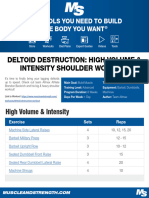 Deltoid Destruction High Volume Intensity