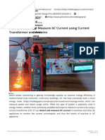 Detection of AC Current Using Current Transformer and Arduino