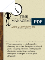 Time Management: Ariel M. Ortuoste, RN