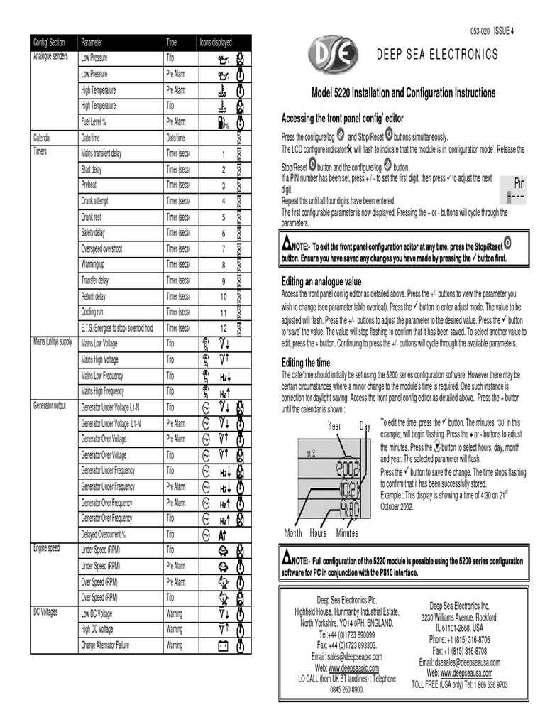 DSE5220-Installation-Instructions 230908 121157 | PDF | Electric ...